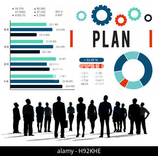 Planen Sie Planung Analyse Überzeugungen Geschäftskonzept Stockfoto