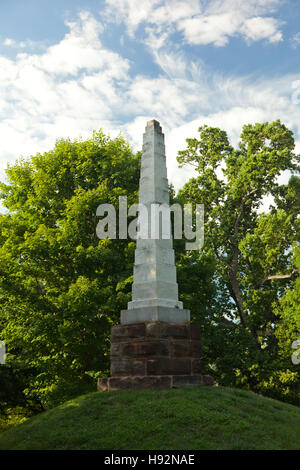 Denkmal für zivile Kriegsopfer auf dem alten Stadtfriedhof in Lynchburg, Virginia Stockfoto