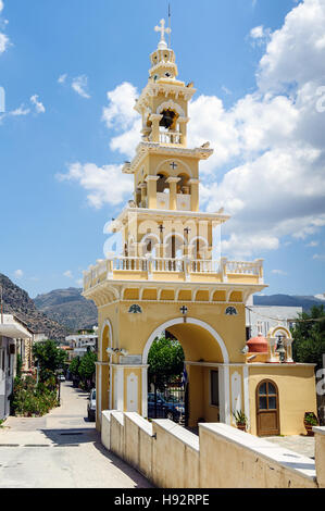 Traditionelle griechische Kirche in Paleochora Stadt auf Kreta Stockfoto