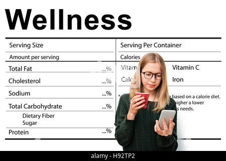 Ergänzung Wellness Gesundheitswesen Nährstoffe Ernährungskonzept Stockfoto