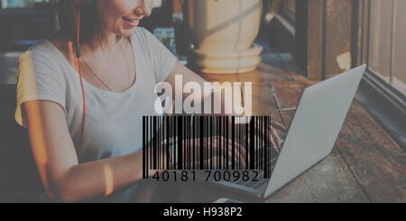 Barcode-Mark Zeichen Markt Element Konzept Stockfoto