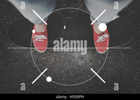 Fokus Clearity Definition bestimmen Inspiration Konzept Stockfoto