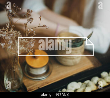 Abzeichen-Label namens Stempel Exemplar Tag Markenkonzept Stockfoto