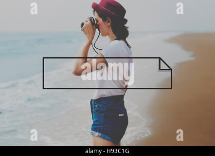 Abzeichen-Label namens Stempel Exemplar Tag Markenkonzept Stockfoto