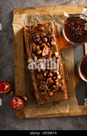 Traditionelles englisches gedämpft pudding Stockfoto