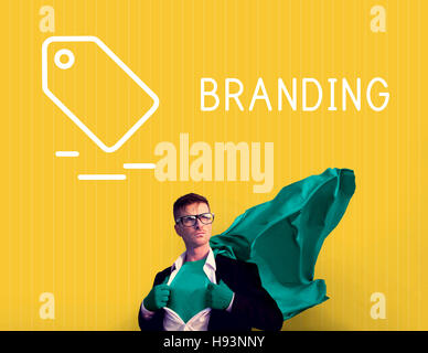 Branding Marke-Copyright Logo-Business-Konzept Stockfoto