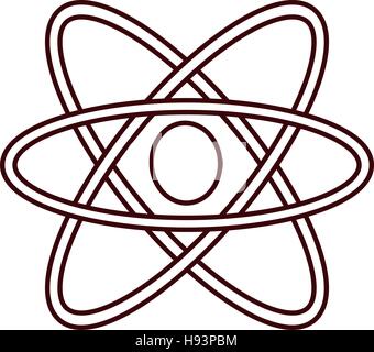 isolierten Atom Wissenschaft Stock Vektor