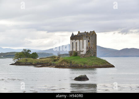 Stalker Castle am Loch Linnhe in den schottischen highlands Stockfoto