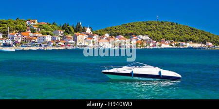 Rogoznica türkisfarbenen Küste touristische Destination in Dalmatien, Kroatien Stockfoto