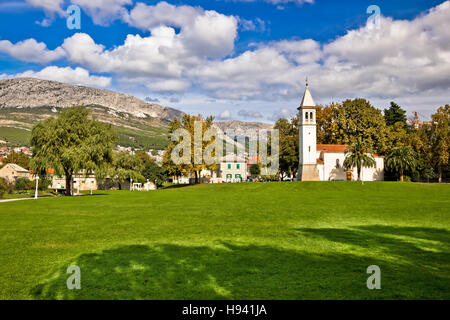 Historische Wahrzeichen der Stadt Solin und Natur zu sehen, Dalmatien, Kroatien Stockfoto