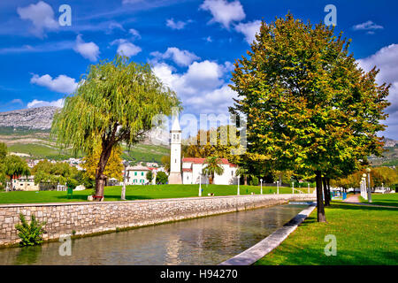 Solin Urkirche und Jadro Flussblick, Dalmatien, Kroatien Stockfoto