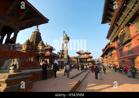 Die Durbar Square von Patan in Lalitpur. Kathmandu, Nepal. Stockfoto