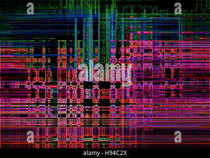 Bunte abstrakte Neonlicht Muster Hintergrund Stockfoto