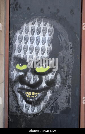 Graffiti auf der Straße von Croydon, London. Stockfoto