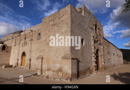 Mission San Francisco de Borja, Baja California, Mexiko Stockfoto