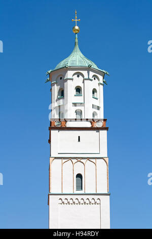 Bell Turm von St. Moritz-Kirche in Augsburg Stockfoto