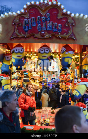 Hyde Park, London, UK. 19. November 2016. Winter Wonderland Weihnachtsmarkt im Hyde Park. Bildnachweis: Matthew Chattle/Alamy Live-Nachrichten Stockfoto