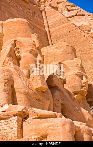 Der Tempel von Ramses II in Abu Simbel, Ägypten Stockfoto