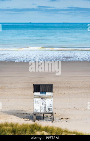 Strandhütte auf die Opalküste in Frankreich Stockfoto