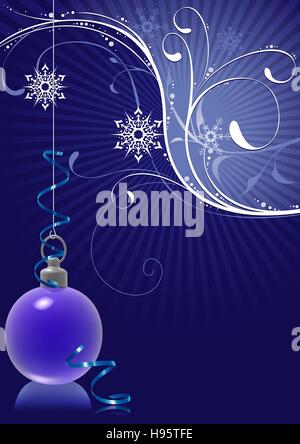 Blue Christmas Hintergrund Stock Vektor