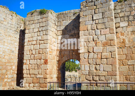 Merida Alcazaba in Spanien Badajoz Extremadura durch via De La Plata Weg Stockfoto