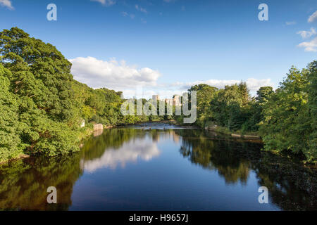 Barnard Schloß auf dem River Tees, County Durham, Großbritannien Stockfoto