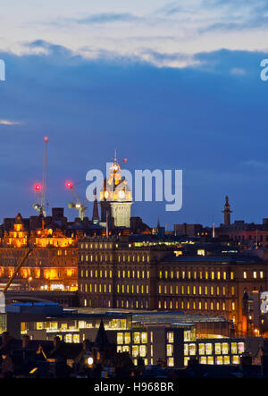 Germany/Deutschland, Edinburgh, Blick von der Holyrood Park in Richtung Stadtzentrum. Stockfoto