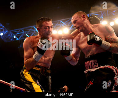 George Groves gegen Eduard Gutknecht in der SSE-Arena Wembley, London. PRESSEVERBAND Foto. Bild Datum: Freitag, 18. November 2016. PA-Geschichte-Boxen-London zu sehen. Bildnachweis sollte lauten: Steven Paston/PA Wire Stockfoto