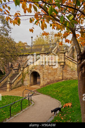 Germany/Deutschland, Lothian, Edinburgh, Wasser von Leith Gehweg. Stockfoto