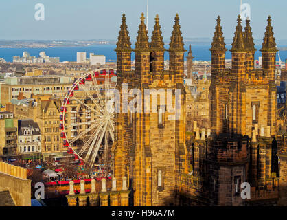 Germany/Deutschland, Edinburgh, Old Town, erhöhten Blick auf die Montagehalle. Stockfoto
