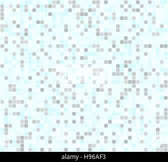 Geometrische Musterdesign. Mosaik modernen Hintergrund. Abbildung. Vektor. Quadrate. Blau, grau Stock Vektor