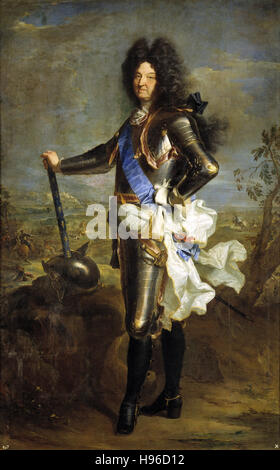 HYACINTHE RIGAUD - Ludwig XIV., König von Frankreich - 1701 Stockfoto