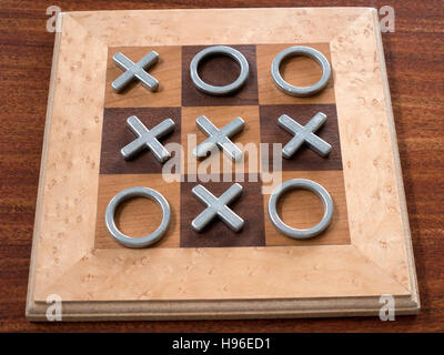 Nullen und Kreuze Spiel Stockfoto