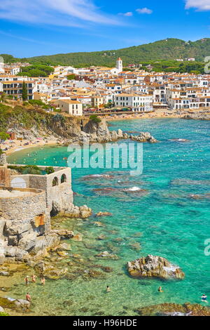 Calella de Palafrugell, Costa Brava Strand, Spanien Stockfoto