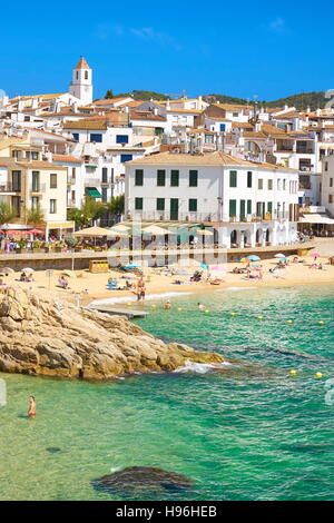 Calella de Palafrugell, Costa Brava Strand, Spanien Stockfoto