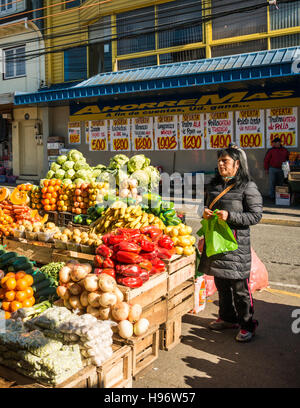 Obstmarkt in Puerto Montt Chile Stockfoto