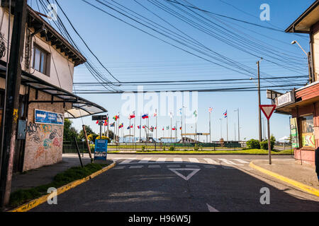 Straßen von Puerto Montt Chile Stockfoto