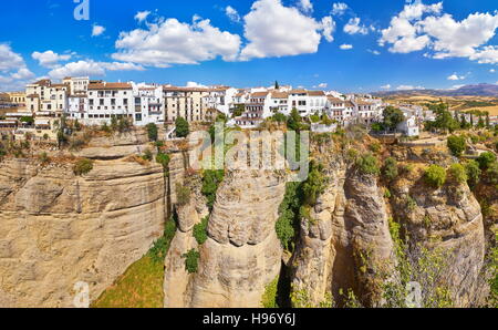 El Tajo Schlucht Canyon, Ronda, Andalusien, Spanien Stockfoto