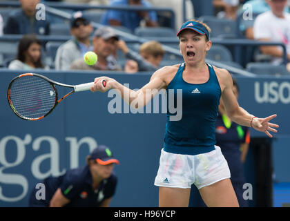 SIMONA HALEP (ROU) bei den US öffnen Sie 2016 Meisterschaften in Flushing Meadows, New York, USA Stockfoto