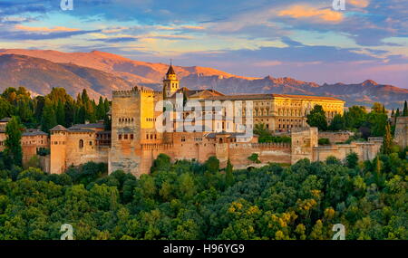 Palast von Alhambra, Granada, Andalusien, Spanien Stockfoto