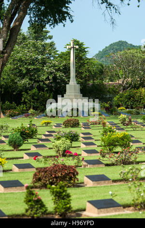 Chung Kai Soldatenfriedhof Kanchanaburi Thailand Stockfoto