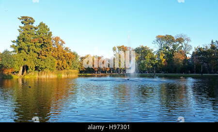 Verlieben Sie sich in den Vondelpark in Amsterdam Niederlande Stockfoto