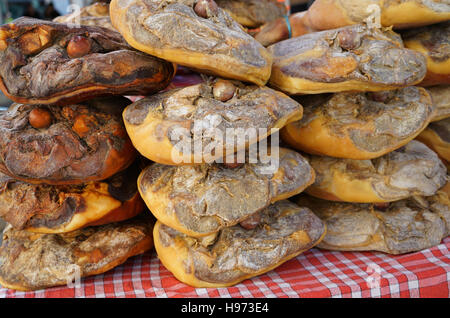 Ganze Beine von Wurstwaren Stockfoto
