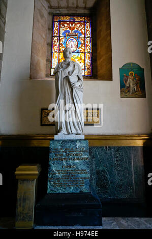 Don Antonio Plancarte Y Labastida Statue in der Capilla de Juramentos in Bas'lica de Nuestra SE-ora de Guadalupe, Mexiko-Stadt, Mexiko. Stockfoto