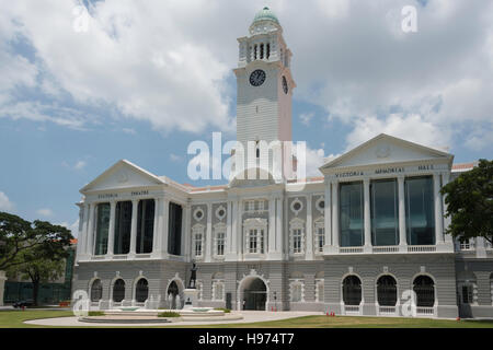 Victoria Theater und Konzerthalle, Empress Place, Insel Civic District, Singapur, Singapur Stockfoto