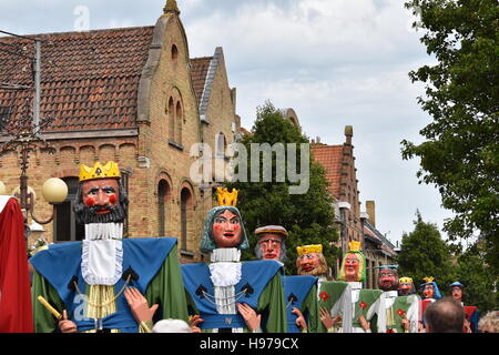 riesige Parade Nieuwpoort Stockfoto