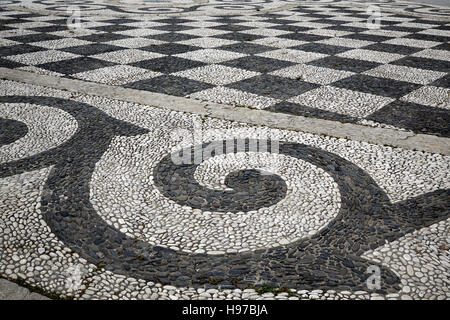 Sevilla-Sevilla Plaza de Espana Stein Mosaikboden Andalusien Spanien Platz Stockfoto