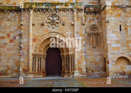 Zamora San Juan Kirche in Plaza Mayor in Spanien Stockfoto