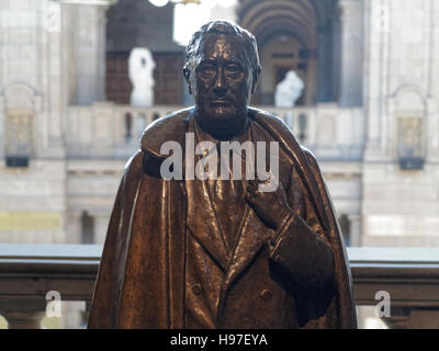 Franklin d Roosevelt Statue bronze Glasgow Kunstgalerien Stockfoto