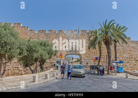 Dung Gate Jerusalem Stockfoto